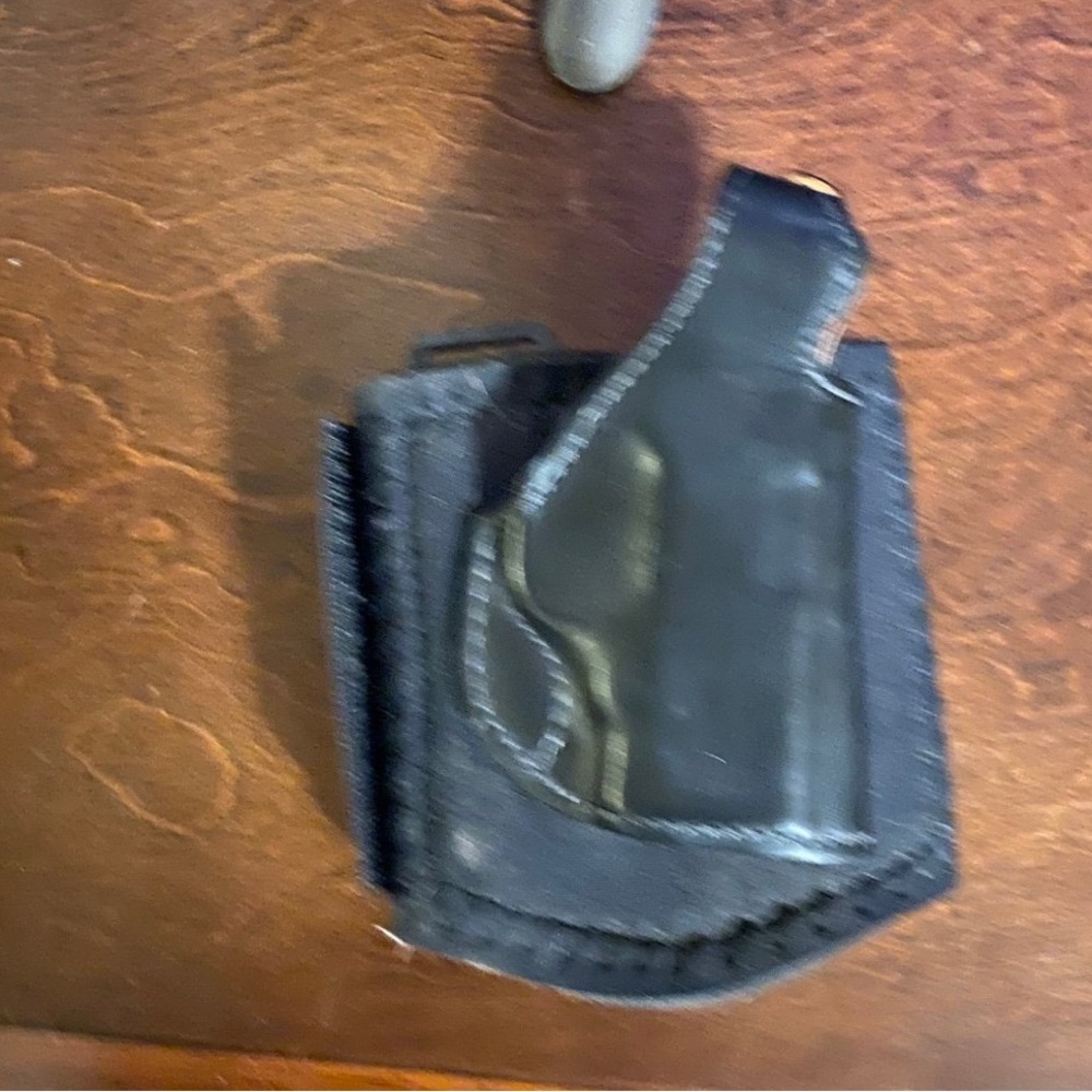 Black Leather ankle Holster